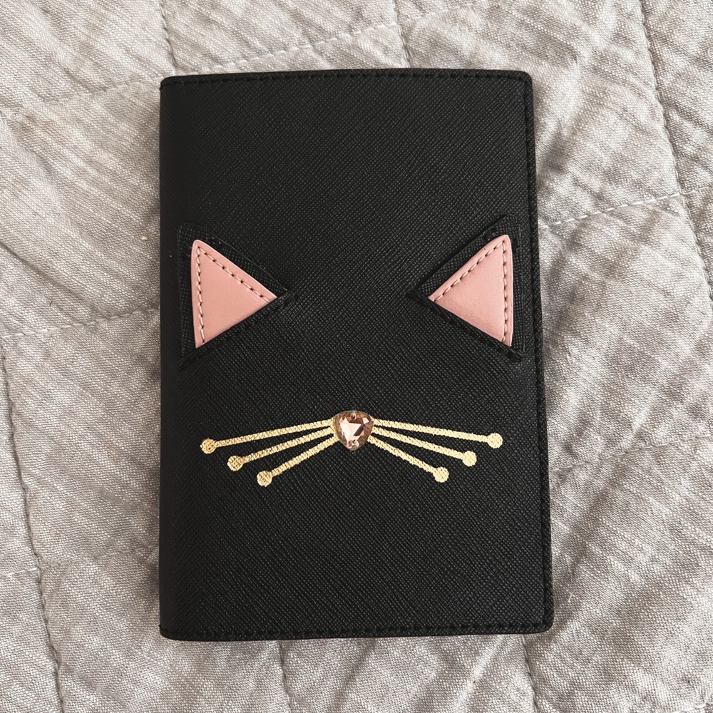 Limited Edition Kate Spade Jazz It Up Cat Multi Passport Holder & Wallet